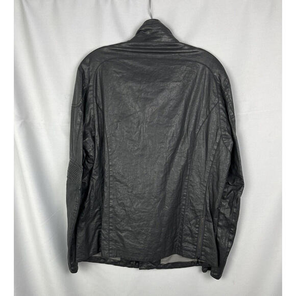 John Varvatos Snap Front Motocross Linen Jacket Black Size 50 EU, 40 US - Picture 2 of 13